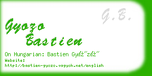 gyozo bastien business card